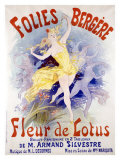Fleur de Lotus, Folies Bergere Giclee Print by Jules Chéret