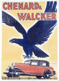 Chenard et Walcker reproduction procédé giclée par Raol Auger