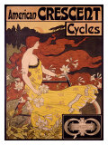 American Crescent Cycles Giclee Print by Ramsdell
