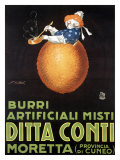 Ditta Conti Giclee Print by Achille Luciano Mauzan
