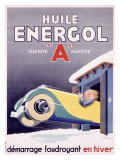 Huile Energol reproduction procédé giclée par René Vincent