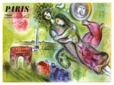 Paris, l'Opera, 1965 Giclée-tryk af Marc Chagall