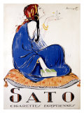 Sato Cigarettes Giclee Print by Charles Loupot