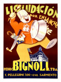 Bignoli Liquidacion Giclée-Druck von Achille Luciano Mauzan