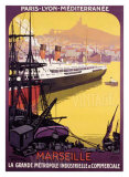 Marseille, Metropole Industrielle Giclee Print by Roger Broders