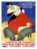 Concurso de Ganados Reproduction procédé giclée par Capdevielle 