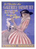 Galeries Lafayette reproduction procédé giclée par Jean-Gabriel Domergue