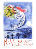 Nice, Soleil Fleurs Giclee Print by Marc Chagall