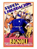 Bignoli Super Liquidacion Giclée-Druck von Achille Luciano Mauzan