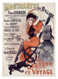 Montmartre en Ballade, La Chanson Giclee Print by Alfred Choubrac