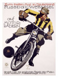Fussball-Wettspiel Giclee Print by Ludwig Hohlwein