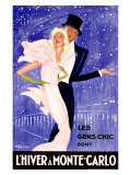 L'Hiver a Monte Carlo Giclee Print