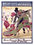 Bruselas, Teatro Real Lámina giclée por A. Ost