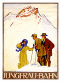 Jungfraubahn Giclee Print by Emil Cardinaux
