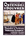 Ostende - Douvres reproduction procédé giclée par Henri Cassiers