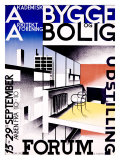 Bygge og Bolig Giclee Print by Ib Andersen