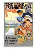 England Uber Ostende Dover Giclee Print by Sentrein 