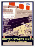 United States Line Giclee Print