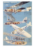 Líneas aéreas imperiales Lámina giclée Líneas aéreas imperiales Lámina giclée