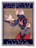 Rafael de Penagos - Chocolate Amatller, Marca Luna - Giclee Baskı Rafael de Penagos - Chocolate Amatller, Marca Luna - Giclee Baskı