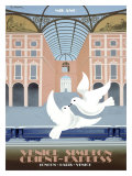 Orient-Express, Milan reproduction procédé giclée par Pierre Fix-Masseau