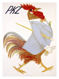 PKZ, Rooster Wydruk giclee autor Carigiet Alois
