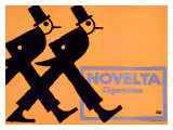 Cigarettes Novelta reproduction procédé giclée par Lucian Bernhard