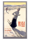 Rigi Ski, 1907 Giclee Print