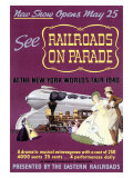 Railroads on Par, New York World's Fair Giclee Print by Felten 