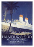 Hamburg to America Line Giclee Print by Ottomar Anton