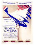 Pilotes d'Avions Wydruk giclee autor Chassaing Pilotes d'Avions Wydruk giclee autor Chassaing