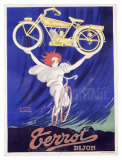 Terrot and Cie Motorcycle Giclee Print by Robert Guzarl