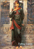 Hojas cayendo Láminas por John Melhuish Strudwick