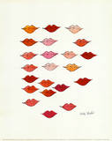 Lippen Affiches van Andy Warhol Lippen Affiches van Andy Warhol