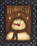 Live Simply Print by Kim Lewis