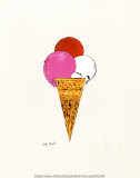 Ice Cream Dessert, c.1959 (Red, Pink and White) Poster van Andy Warhol