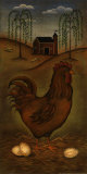 Hen Prints by Kim Lewis