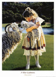 Niña con cabras Láminas por Missy Jenkins