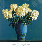Bleu porcelaine Posters par Ben Schonzeit
