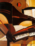 Abstract Piano Prints by Paul Brent