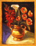 Poppy and Calla Lily Posters by Sarah Waldron
