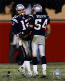Tom Brady et Tedy Bruschi : match de série éliminatoire de la division AFC, Patriots Photographie