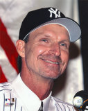 Conférence de presse de Randy Johnson des Yankees Photographie