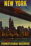 Mit der Pennsylvania Railroad nach New York Poster