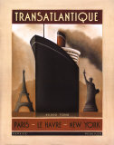 Transatlantique Affiches par Jo Parry