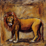 León de safari Láminas por Tara Gamel