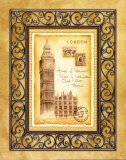 Postkarte von London Kunstdrucke von Andrea Laliberte