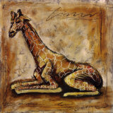 Safari Giraffe Posters by Tara Gamel