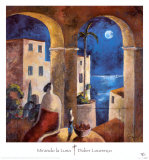 Regard sur la lune Affiches par Didier Lourenco