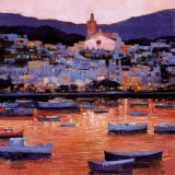 Puesta de sol en la Costa Brava Pósters por Howard Behrens
